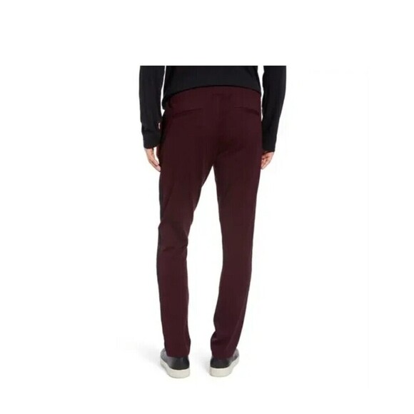 Paige Men's Hutton Slim Fit Track Joggers Sweatpants Pants in Currant Size L - Picture 2 of 13